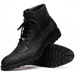 Leoni // Caiman Fuscus Boots // Oil Black (US: 12)