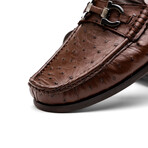 Ferrioni // Ostrich Bit Loafer // Kango Tabac (US: 8.5)