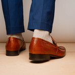 Fabro // Lizard Ring Loafers // Cognac (US: 11)