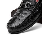 Ferrioni // Ostrich Bit Loafer  // Black (US: 9)