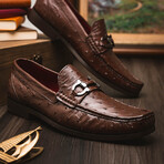 Ferrioni // Ostrich Bit Loafer // Kango Tabac (US: 11.5)