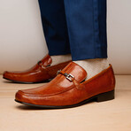 Fabro // Lizard Ring Loafers // Cognac (US: 10.5)