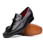 Fabro // Lizard Ring Loafers // Black (US: 8)