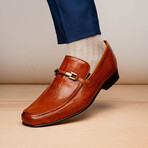 Fabro // Lizard Ring Loafers // Cognac (US: 8)