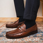 Ferrioni // Ostrich Bit Loafer // Kango Tabac (US: 8)