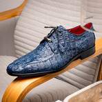 Apricena // Caiman Fuscus Oxfords // Navy (US: 9)