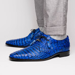 Lacio //  Caiman Fuscus Derbys // Electric Blue (US: 9.5)