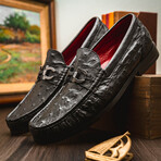 Ferrioni // Ostrich Bit Loafer  // Black (US: 11)