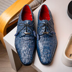 Apricena // Caiman Fuscus Oxfords // Navy (US: 11)