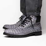 Leoni // Caiman Fuscus Boots // Oil Gray (US: 11)