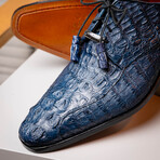 Apricena // Caiman Fuscus Oxfords // Navy (US: 8)