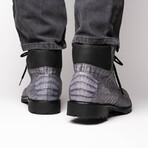 Leoni // Caiman Fuscus Boots // Oil Gray (US: 10)