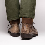 Renzo // Ostrich Boot // Stone Brown (US: 11.5)