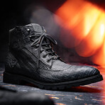 Leoni // Caiman Fuscus Boots // Oil Black (US: 9)