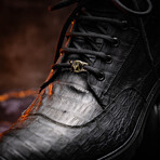 Leoni // Caiman Fuscus Boots // Oil Black (US: 9.5)