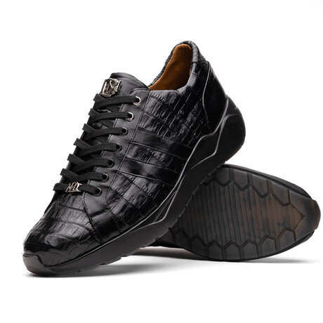 Nino // Caiman Fuscus Sneakers // Black (US: 8)