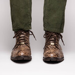 Renzo // Ostrich Boot // Stone Brown (US: 9)