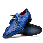 Lacio //  Caiman Fuscus Derbys // Electric Blue (US: 9.5)