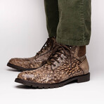 Renzo // Ostrich Boot // Stone Brown (US: 8)