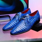 Lacio //  Caiman Fuscus Derbys // Electric Blue (US: 9.5)