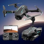 Foldable Dual-Camera Drone // Black & Blue