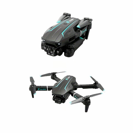 Foldable Dual-Camera Drone // Black & Blue