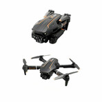 Foldable Dual-Camera Drone // Black & Orange