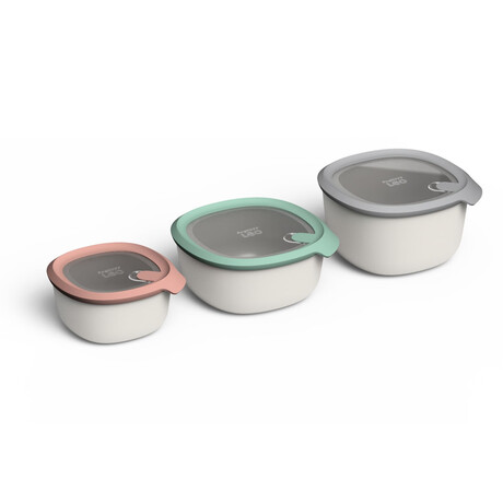 Leo To Go 3-pc Covered Bowl Set