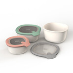 Leo To Go 3-pc Covered Bowl Set