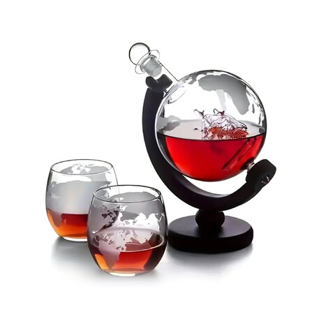 Whiskey Decanter Set // Globe