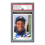 Ken Griffey // 1989 Upper Deck Autographed // Rookie Card // PSA 10 Auto Grade