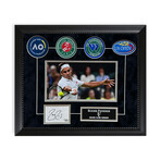 Roger Federer // Autographed Cut Collage + Framed