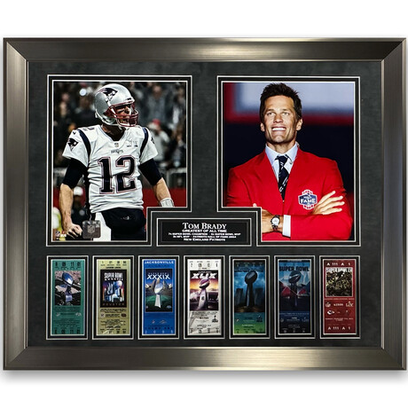 Tom Brady // New England Patriots // Unsigned Collage + Framed