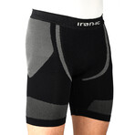 Iron-Ic // Boxer with Bike Pad // Black (L-XL)