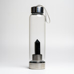 Genuine Obsidian Energy Crystal Water Bottle