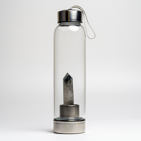 Genuine Quartz with Torumaline Energy Crystal Water Bottle