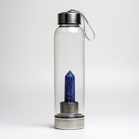 Genuine Lapis Energy Crystal Water Bottle