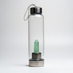 Genuine Green Fluorite Energy Crystal Water Bottle