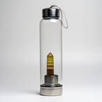 Genuine Yellow Fluorite Energy Crystal Water Bottle