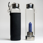 Genuine Lapis Energy Crystal Water Bottle