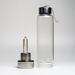 Genuine Clear Quartz Energy Crystal Water Bottle