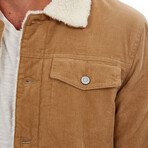 Kolton Corduroy Trucker Jacket // Khaki (S)