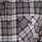 Ray Flannel Shirt // Navy (XL)