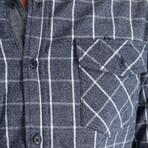 Owen Flannel Shirt // Navy (M)