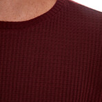 Saul Long Sleeve Tee // Burgundy (S)