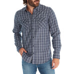 Owen Flannel Shirt // Navy (L)