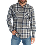 Terrell Flannel Shirt // Navy (L)