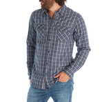 Owen Flannel Shirt // Navy (L)