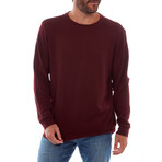 Saul Long Sleeve Tee // Burgundy (M)