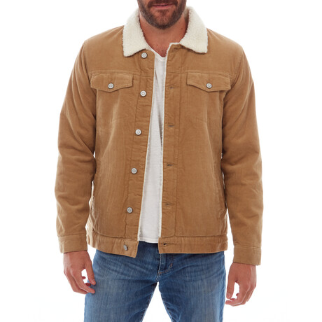 Kolton Corduroy Trucker Jacket // Khaki (S)